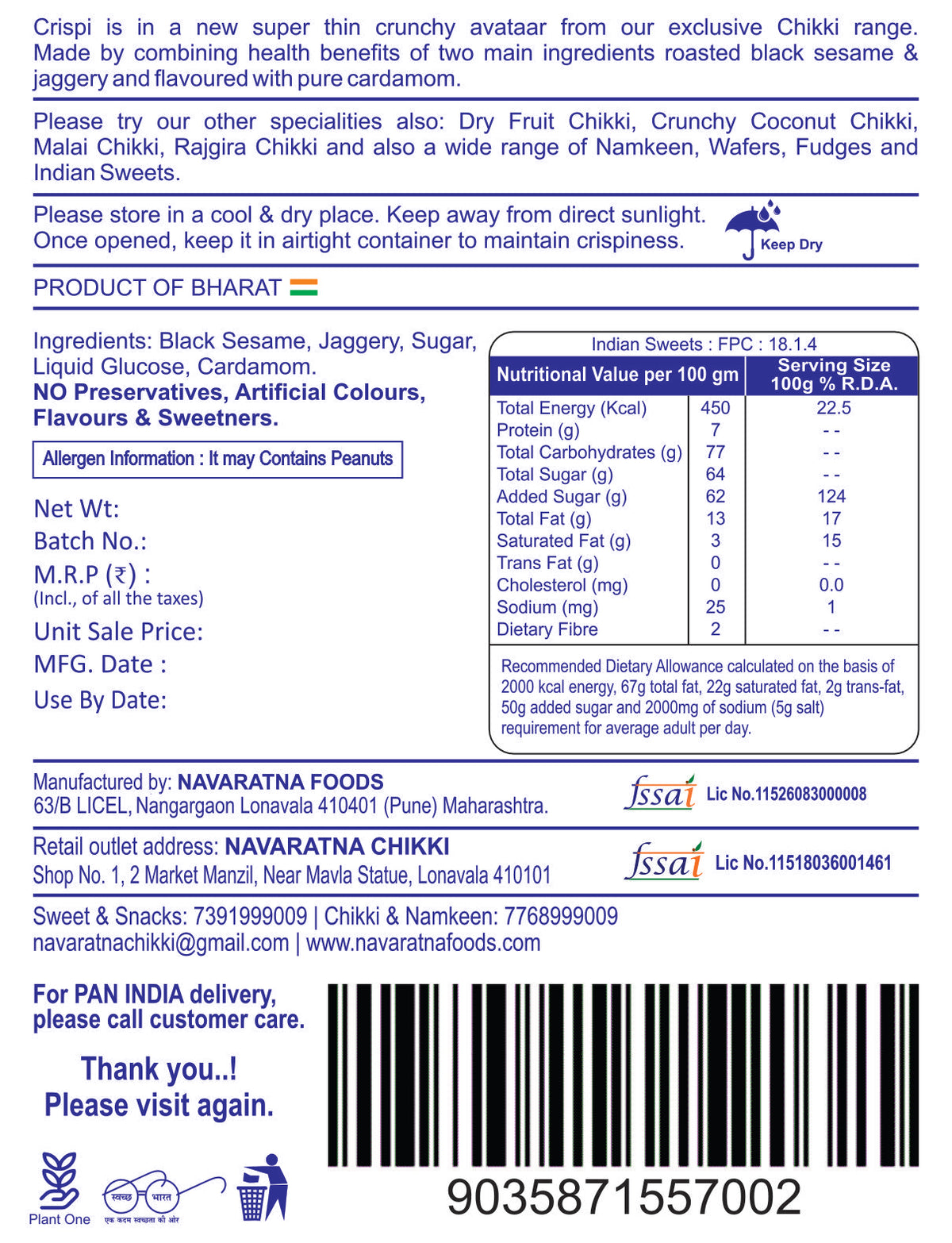 Black Til Chikki – image 1