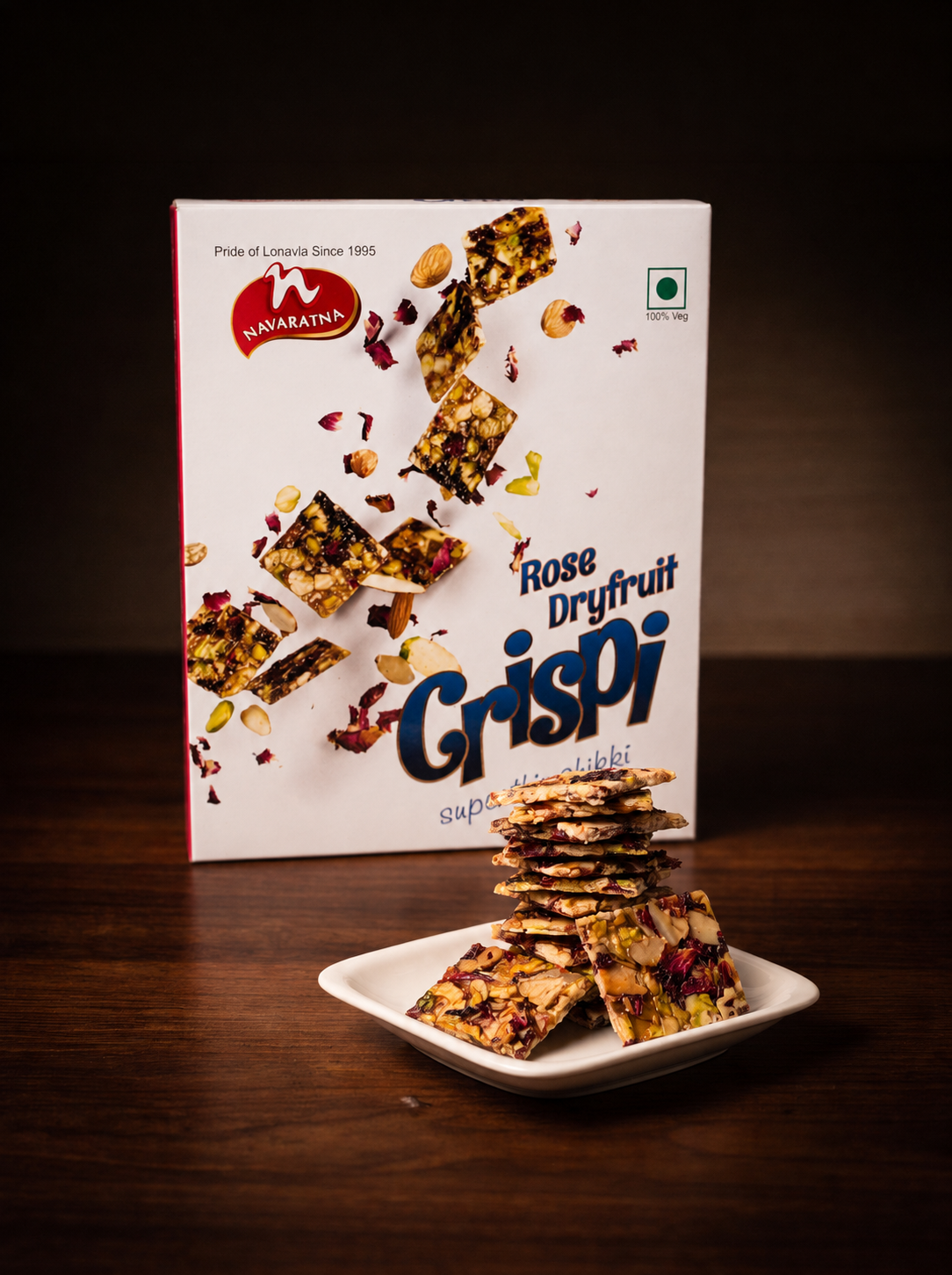 Rose Dry Fruit Crispi Chikki – image 3